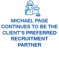 Michael page continues to be the client's preferred recruitment partner