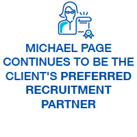 Michael page continues to be the client's preferred recruitment partner