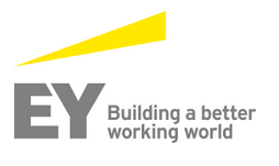 EY logo with text 'Building a better working world' and a yellow triangular accent.