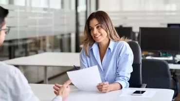 Hiring manager asking questions to a candidate 