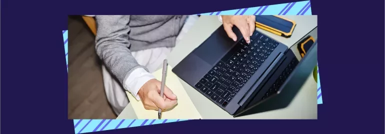 Man with a computer
